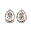 Solstice Trillion Diamond Stud Earrings — 10k–18k Gold