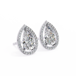 Solstice Trillion Diamond Stud Earrings — 10k–18k Gold