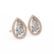 Solstice Trillion Diamond Stud Earrings — 10k–18k Gold