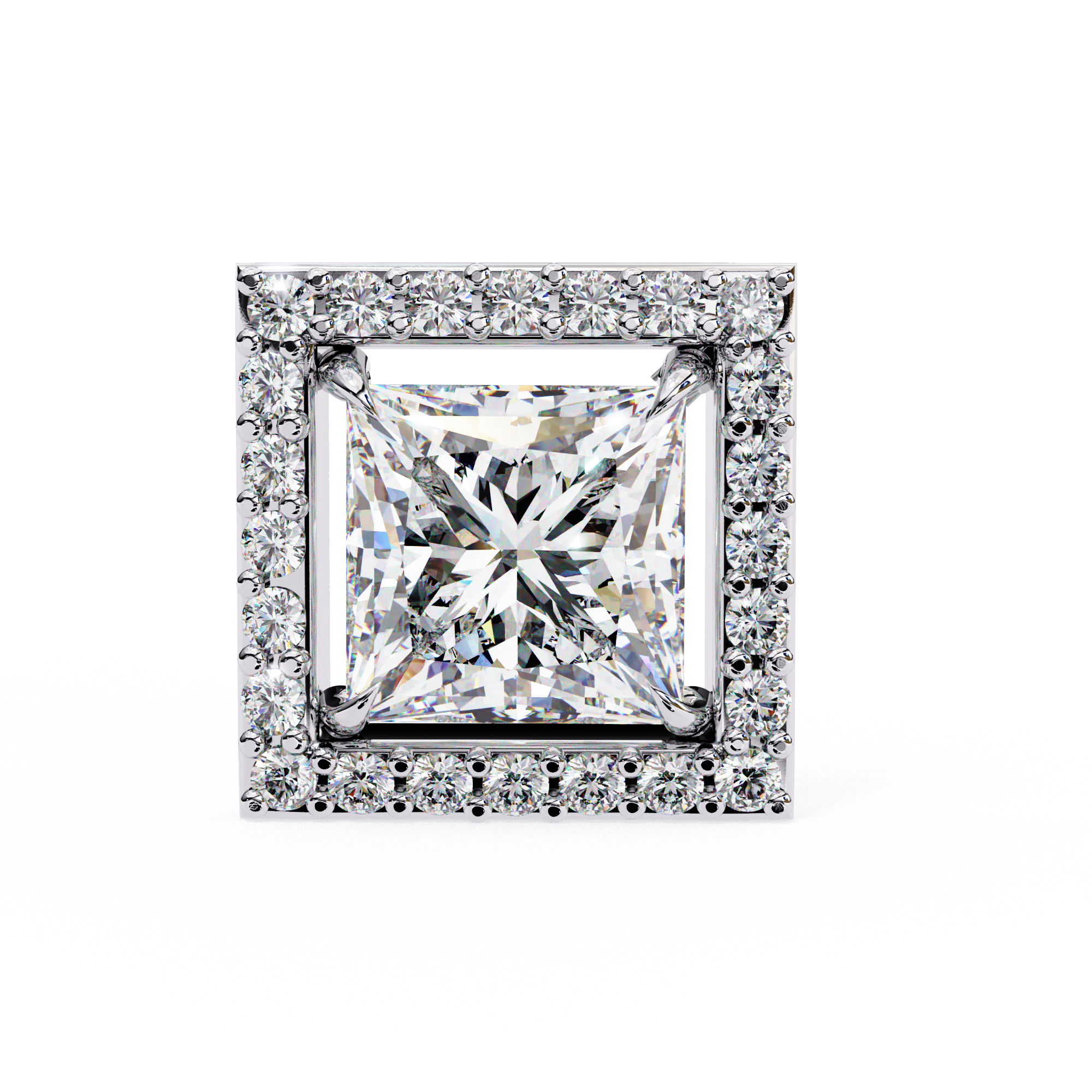 Ardente Yellow Gold Diamond Stud Earrings — 10k–18k Gold