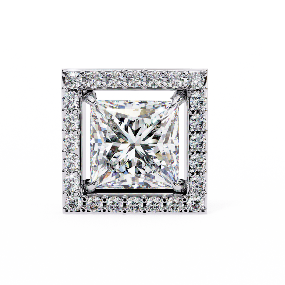 Ardente Yellow Gold Diamond Stud Earrings — 10k–18k Gold