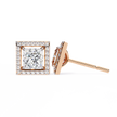 Ardente Yellow Gold Diamond Stud Earrings — 10k–18k Gold