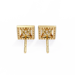 Ardente Yellow Gold Diamond Stud Earrings — 10k–18k Gold