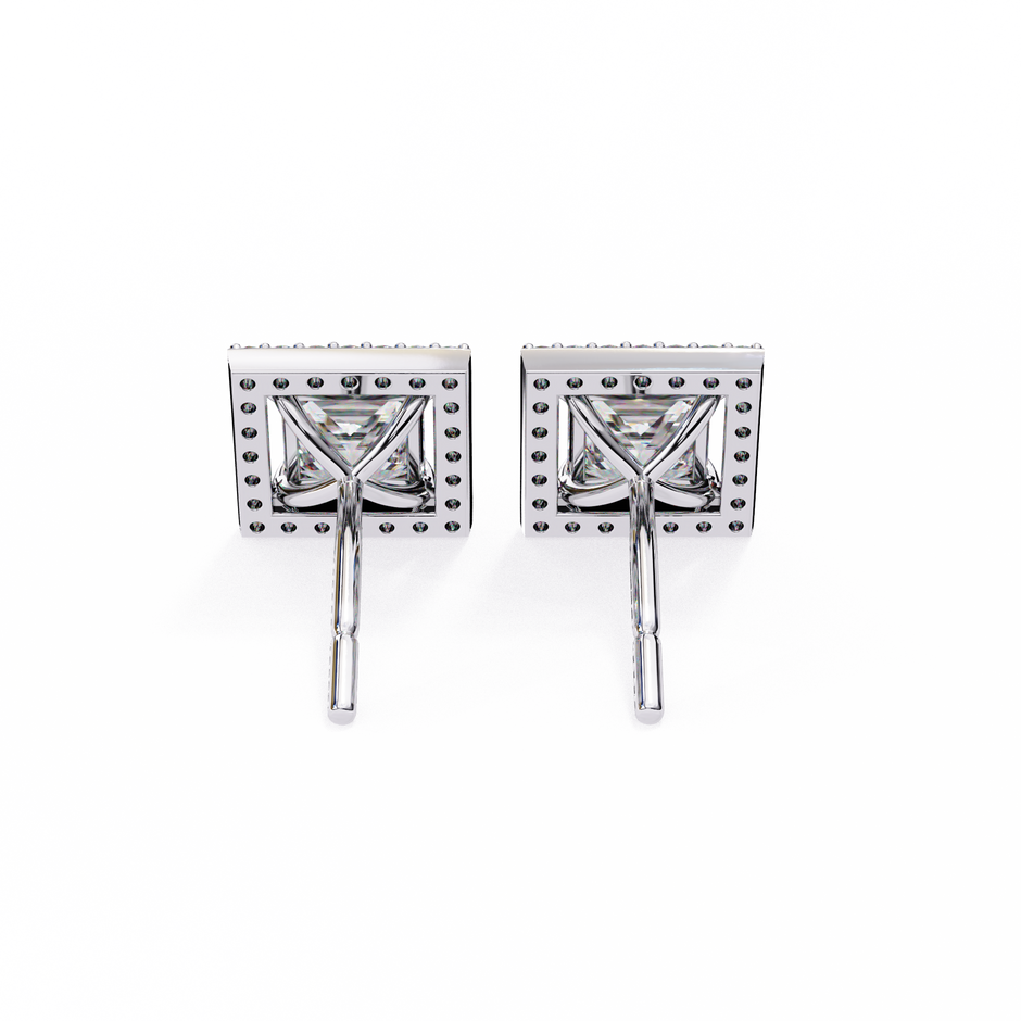 Ardente Yellow Gold Diamond Stud Earrings — 10k–18k Gold