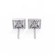 Ardente Yellow Gold Diamond Stud Earrings — 10k–18k Gold