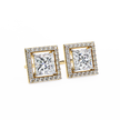 Ardente Yellow Gold Diamond Stud Earrings — 10k–18k Gold