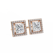 Ardente Yellow Gold Diamond Stud Earrings — 10k–18k Gold