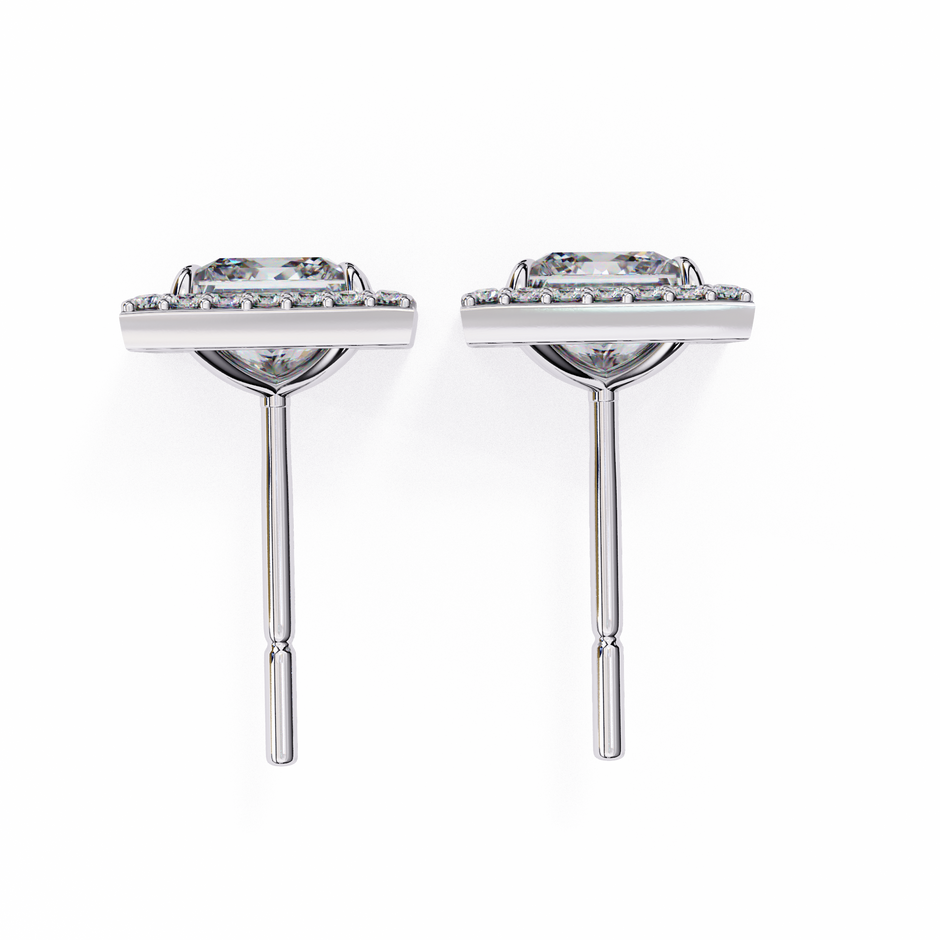 Ardente Yellow Gold Diamond Stud Earrings — 10k–18k Gold