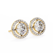 Atelier Micro-Pavé Diamond Stud Earrings — 10k–18k Gold