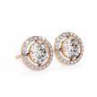 Atelier Micro-Pavé Diamond Stud Earrings — 10k–18k Gold