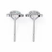Précieux Heart Diamond Stud Earrings — 10k–18k Gold