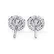 Atelier Micro-Pavé Diamond Stud Earrings — 10k–18k Gold