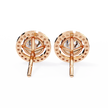 Atelier Micro-Pavé Diamond Stud Earrings — 10k–18k Gold