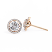 Atelier Micro-Pavé Diamond Stud Earrings — 10k–18k Gold