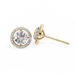 Atelier Micro-Pavé Diamond Stud Earrings — 10k–18k Gold
