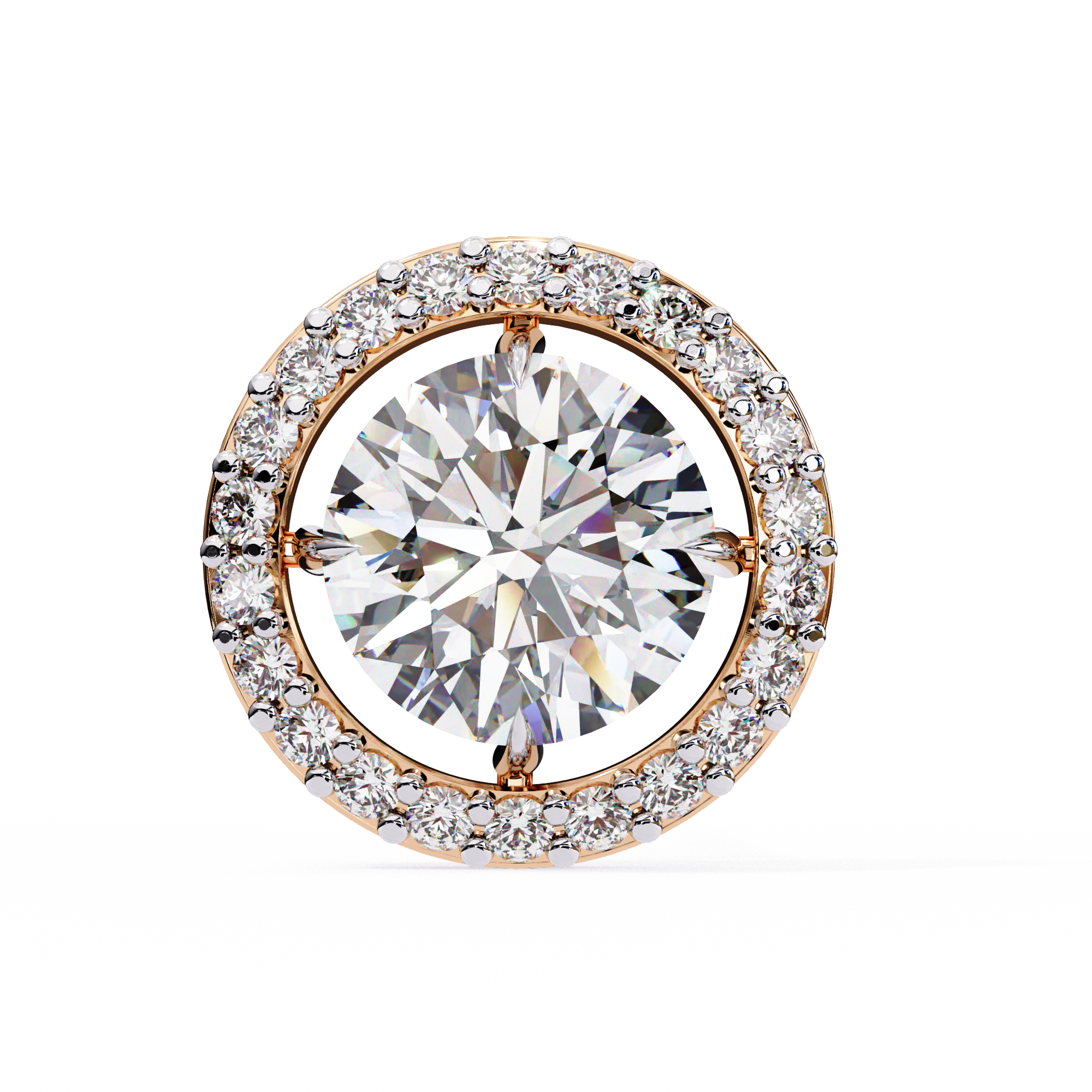 Atelier Micro-Pavé Diamond Stud Earrings — 10k–18k Gold