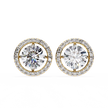 Atelier Micro-Pavé Diamond Stud Earrings — 10k–18k Gold