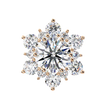 Mirage Double-Halo Diamond Stud Earrings — 10k–18k Gold