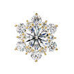 Mirage Double-Halo Diamond Stud Earrings — 10k–18k Gold