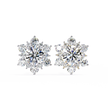Mirage Double-Halo Diamond Stud Earrings — 10k–18k Gold