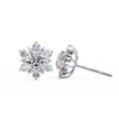 Mirage Double-Halo Diamond Stud Earrings — 10k–18k Gold