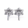 Mirage Double-Halo Diamond Stud Earrings — 10k–18k Gold