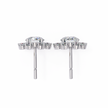 Seraphine Floral Diamond Stud Earrings — 10k–18k Gold