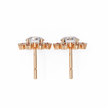 Seraphine Floral Diamond Stud Earrings — 10k–18k Gold