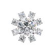 Seraphine Floral Diamond Stud Earrings — 10k–18k Gold