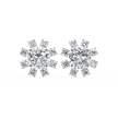 Seraphine Floral Diamond Stud Earrings — 10k–18k Gold