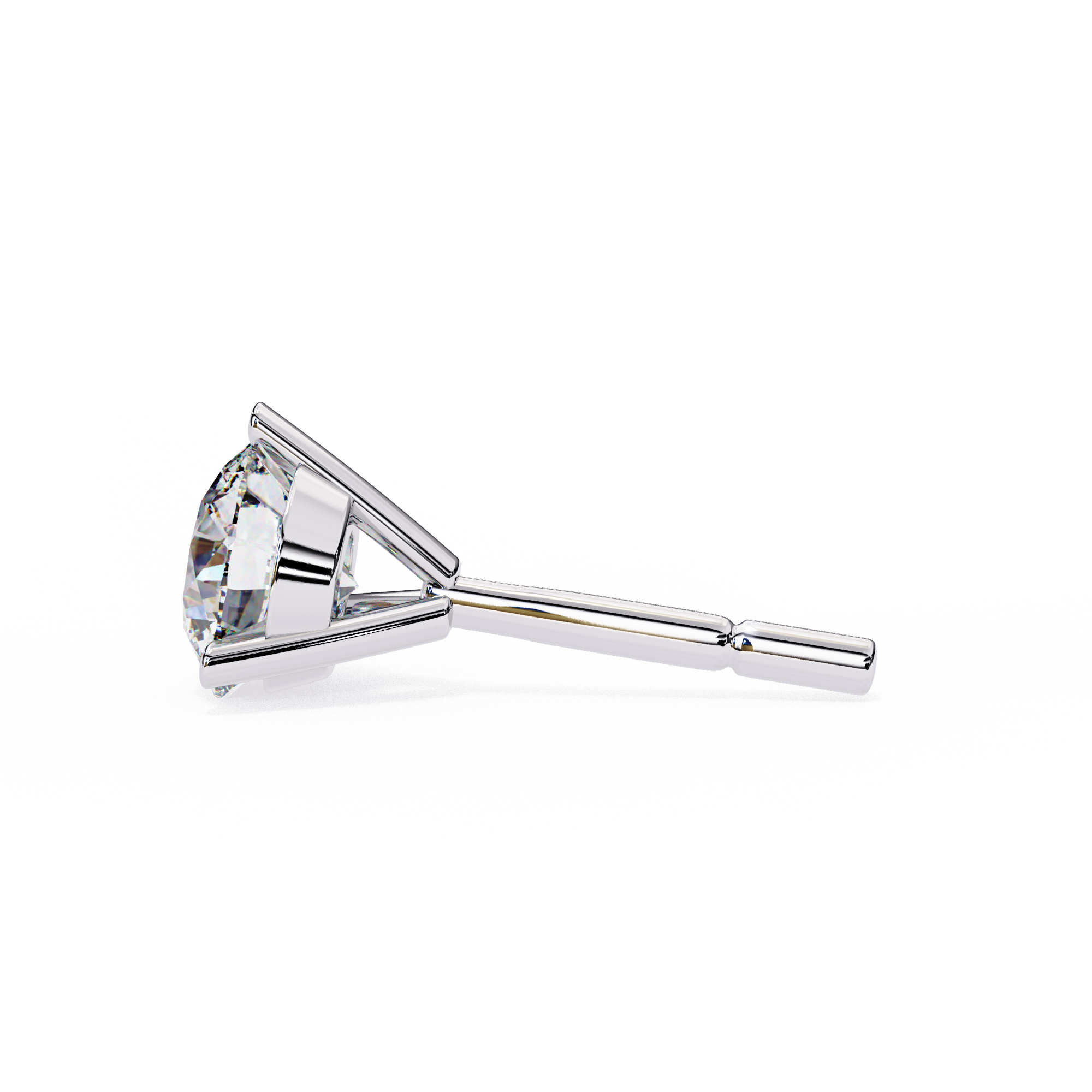 Lumière Brilliant Diamond Stud Earrings — 10k–18k Gold