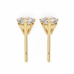 Lumière Brilliant Diamond Stud Earrings — 10k–18k Gold