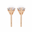 Lumière Brilliant Diamond Stud Earrings — 10k–18k Gold
