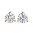 Lumière Brilliant Diamond Stud Earrings — 10k–18k Gold
