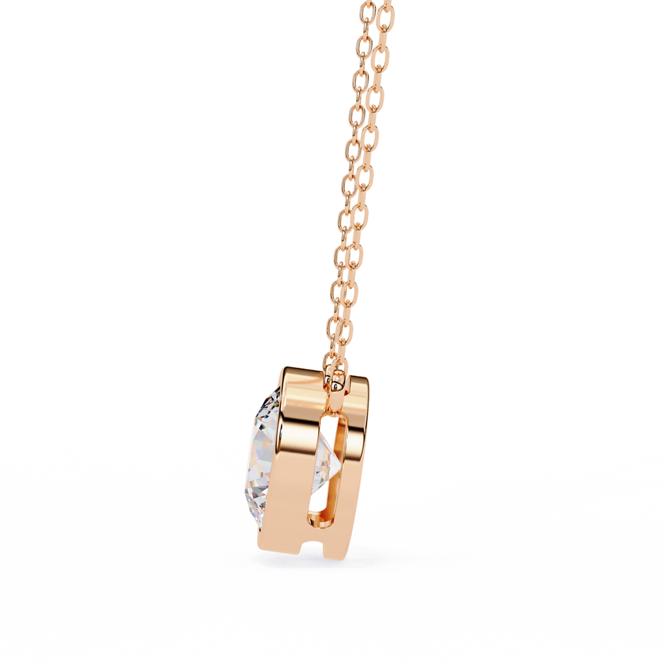 Pavé Square Diamond Pendant