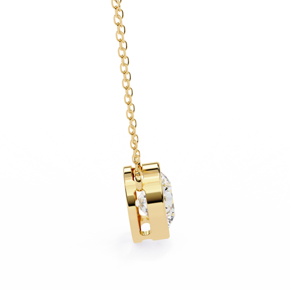 Pavé Square Diamond Pendant