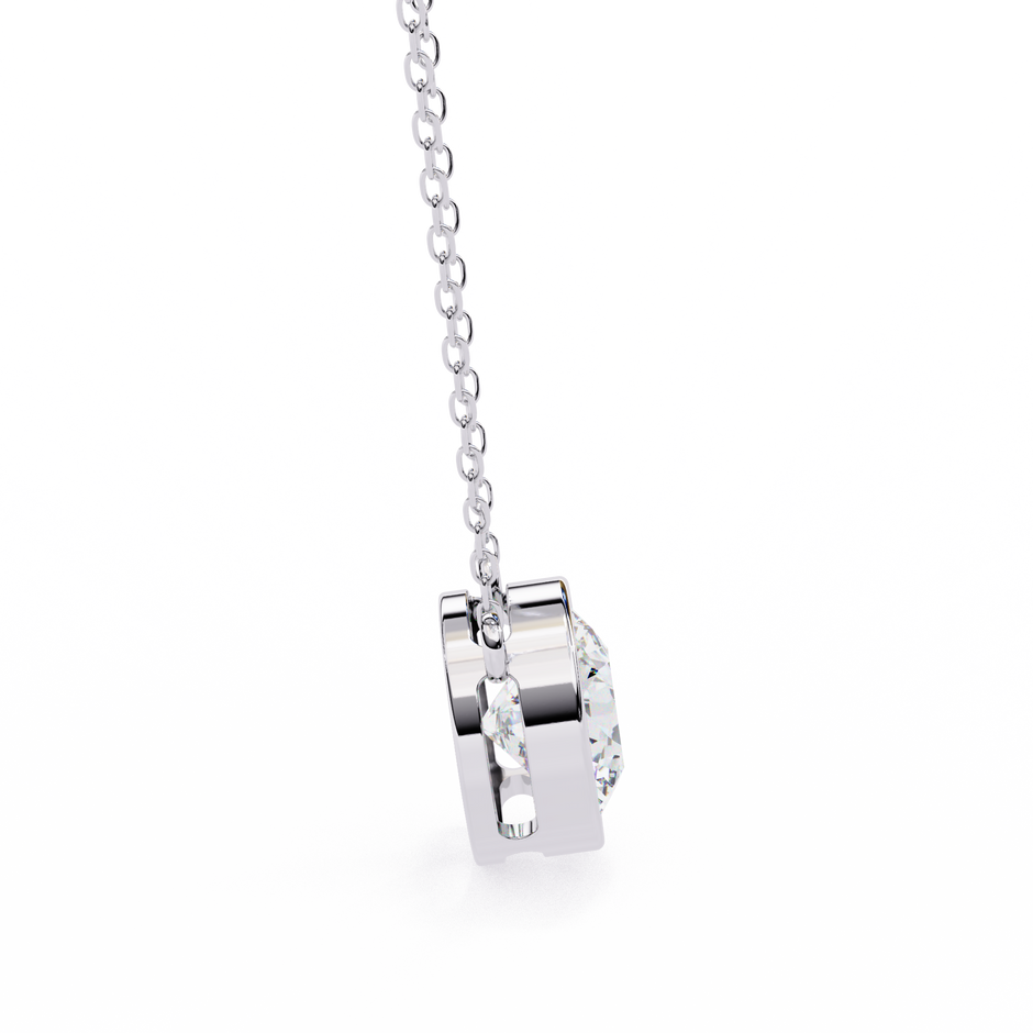 Pavé Square Diamond Pendant
