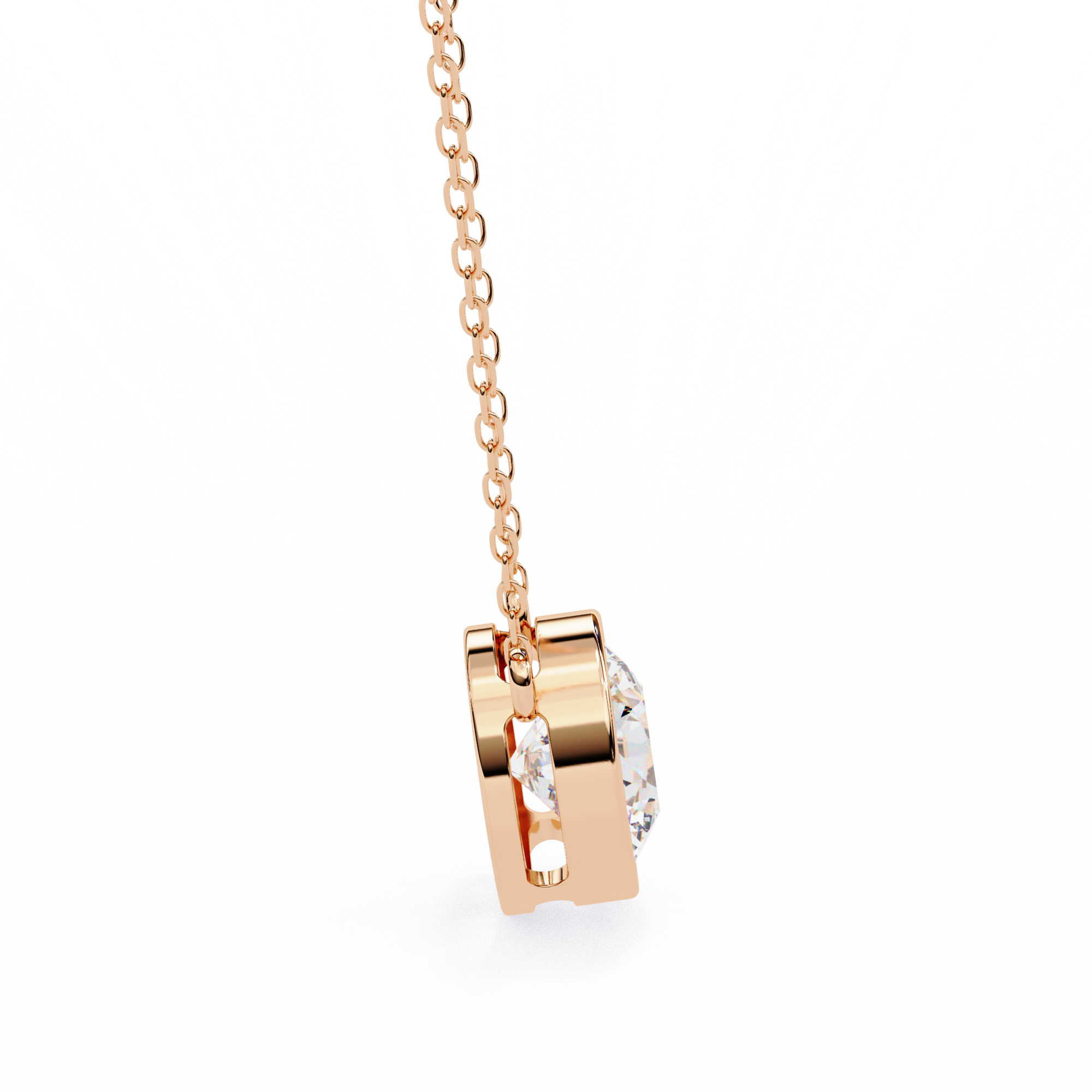 Pavé Square Diamond Pendant