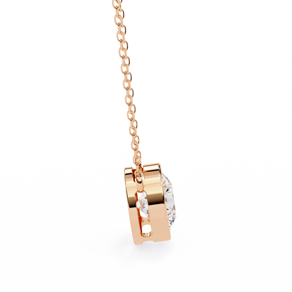 Pavé Square Diamond Pendant
