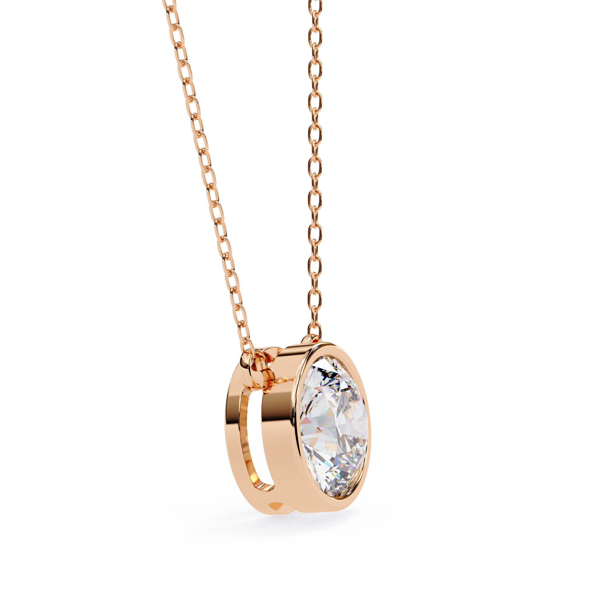 Pavé Square Diamond Pendant