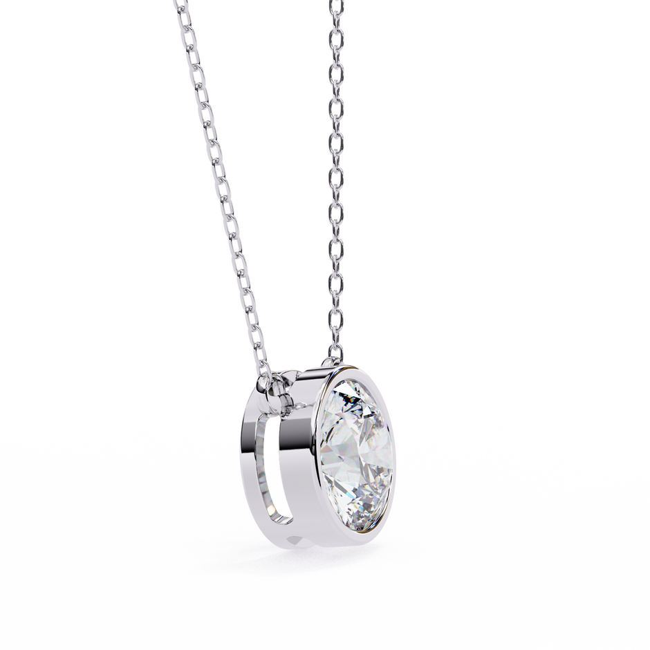 Pavé Square Diamond Pendant