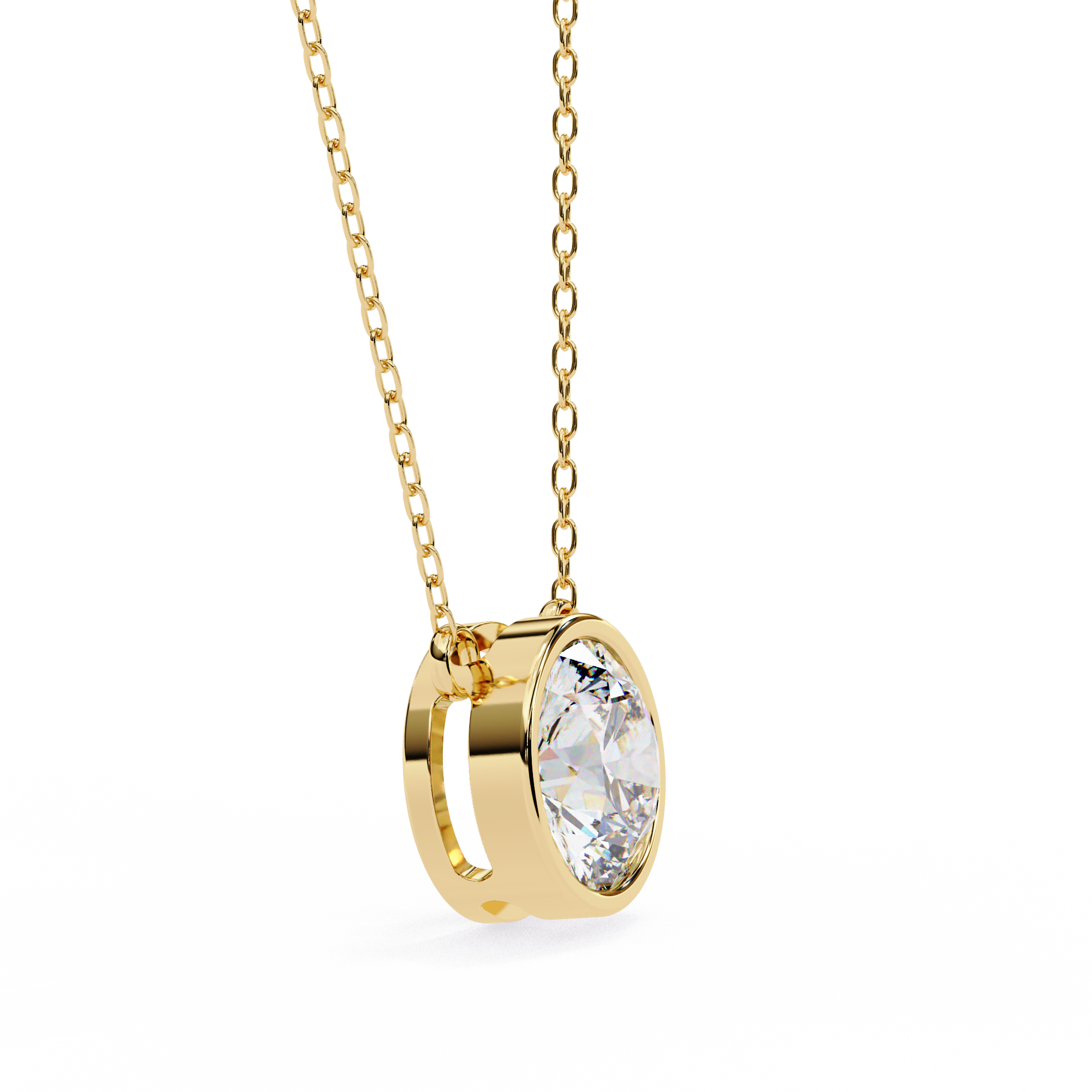 Pavé Square Diamond Pendant