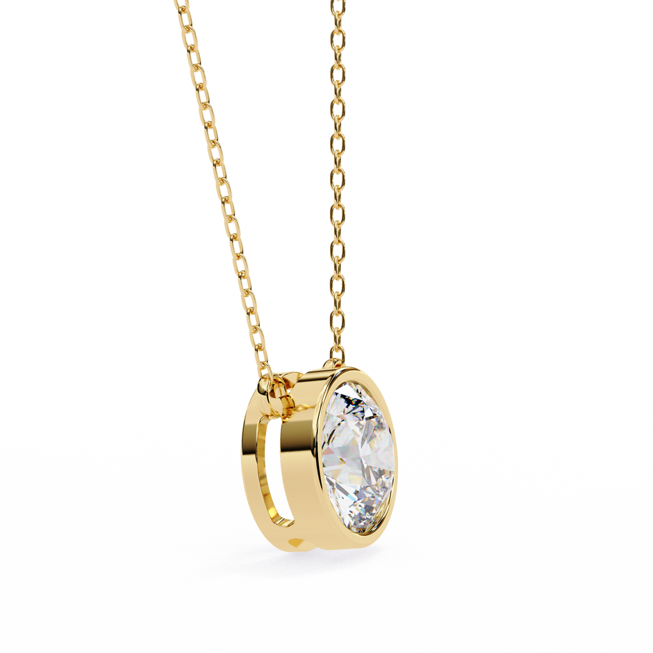 Pavé Square Diamond Pendant