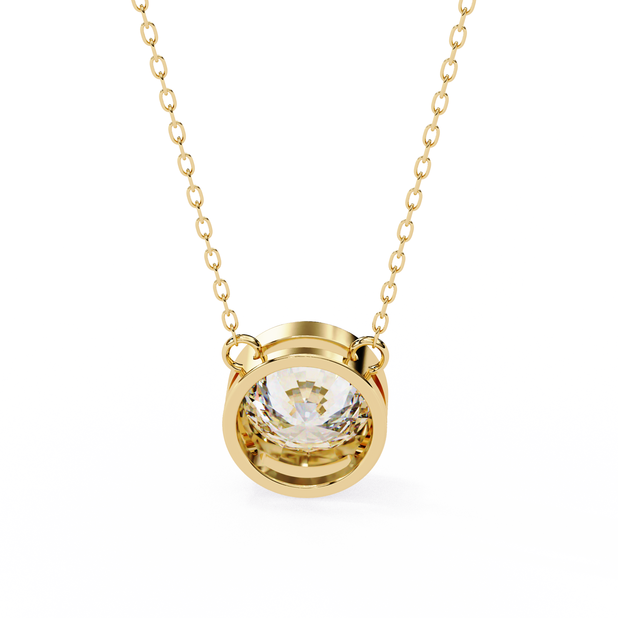 Pavé Square Diamond Pendant