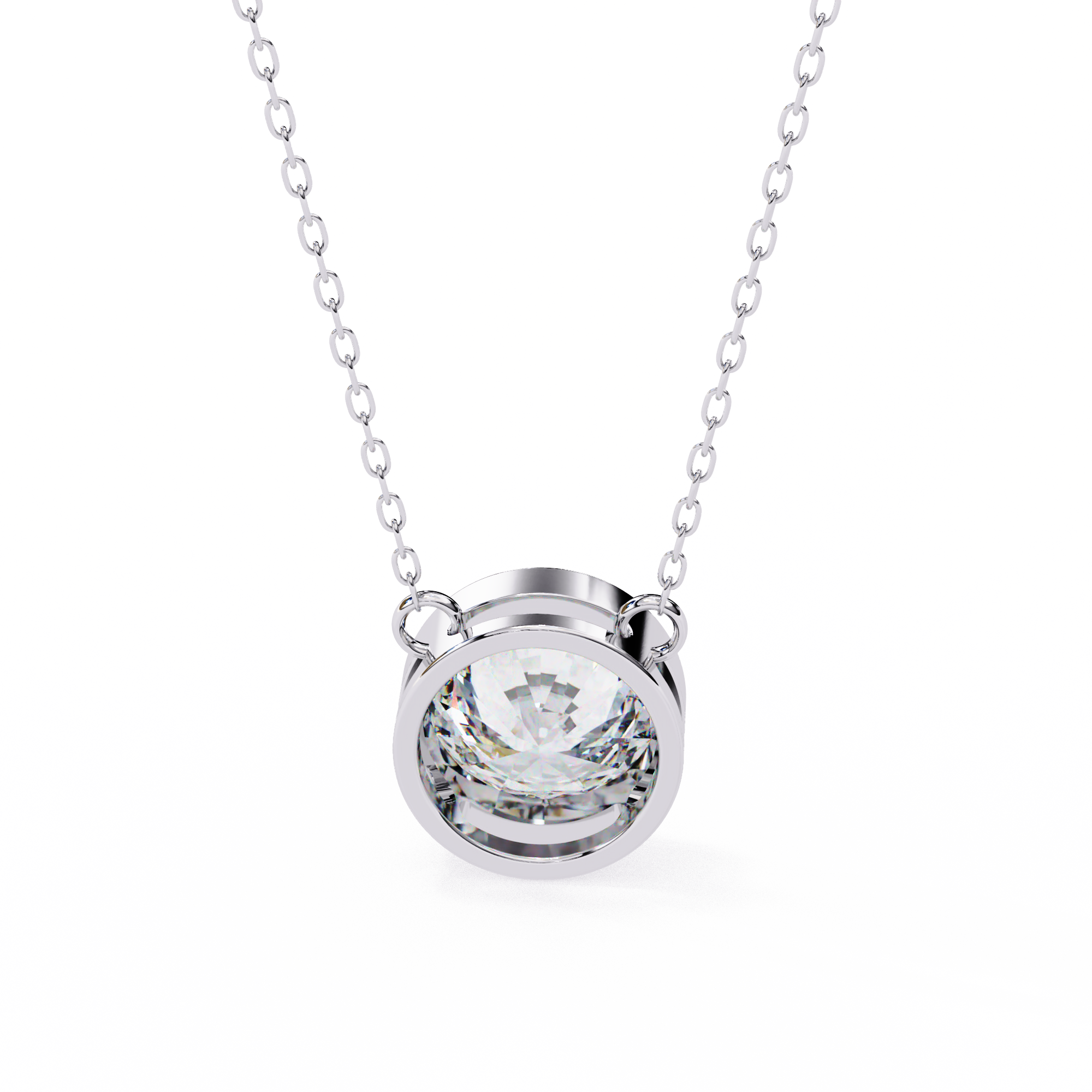 Pavé Square Diamond Pendant