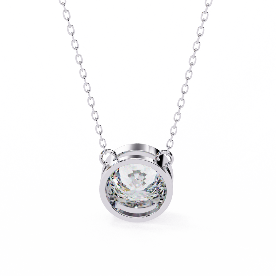 Pavé Square Diamond Pendant