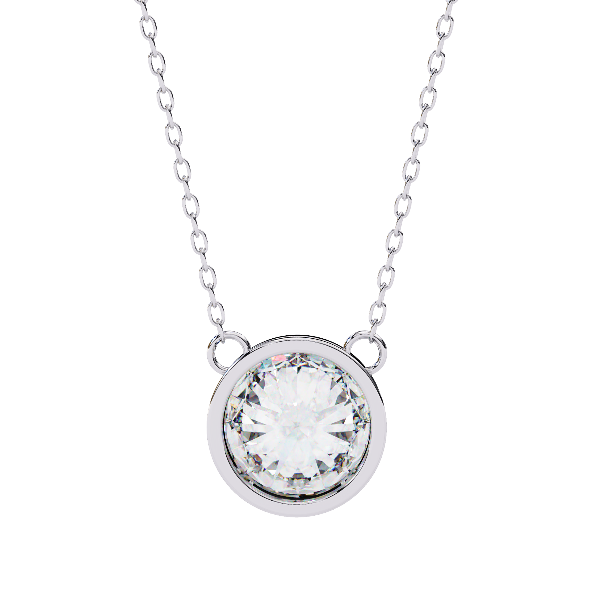 Pavé Square Diamond Pendant