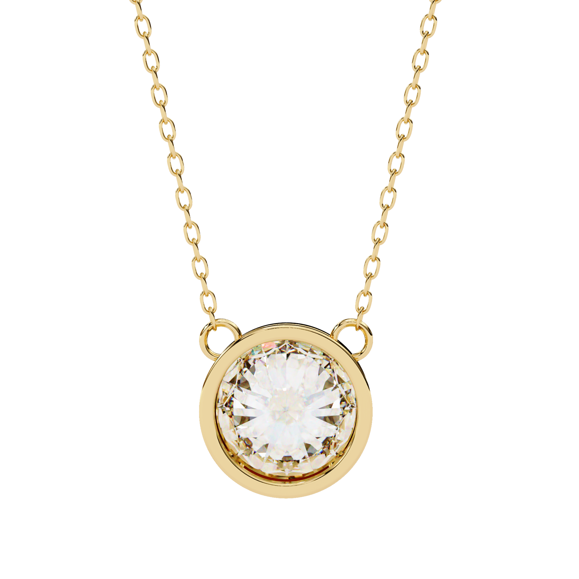 Pavé Square Diamond Pendant