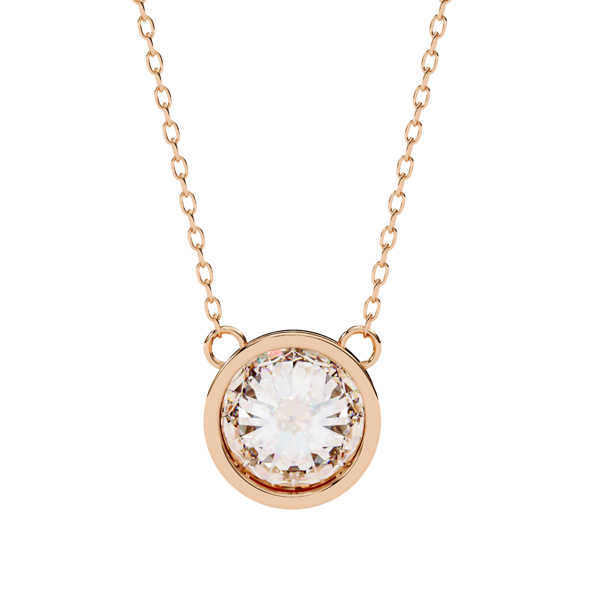 Pavé Square Diamond Pendant