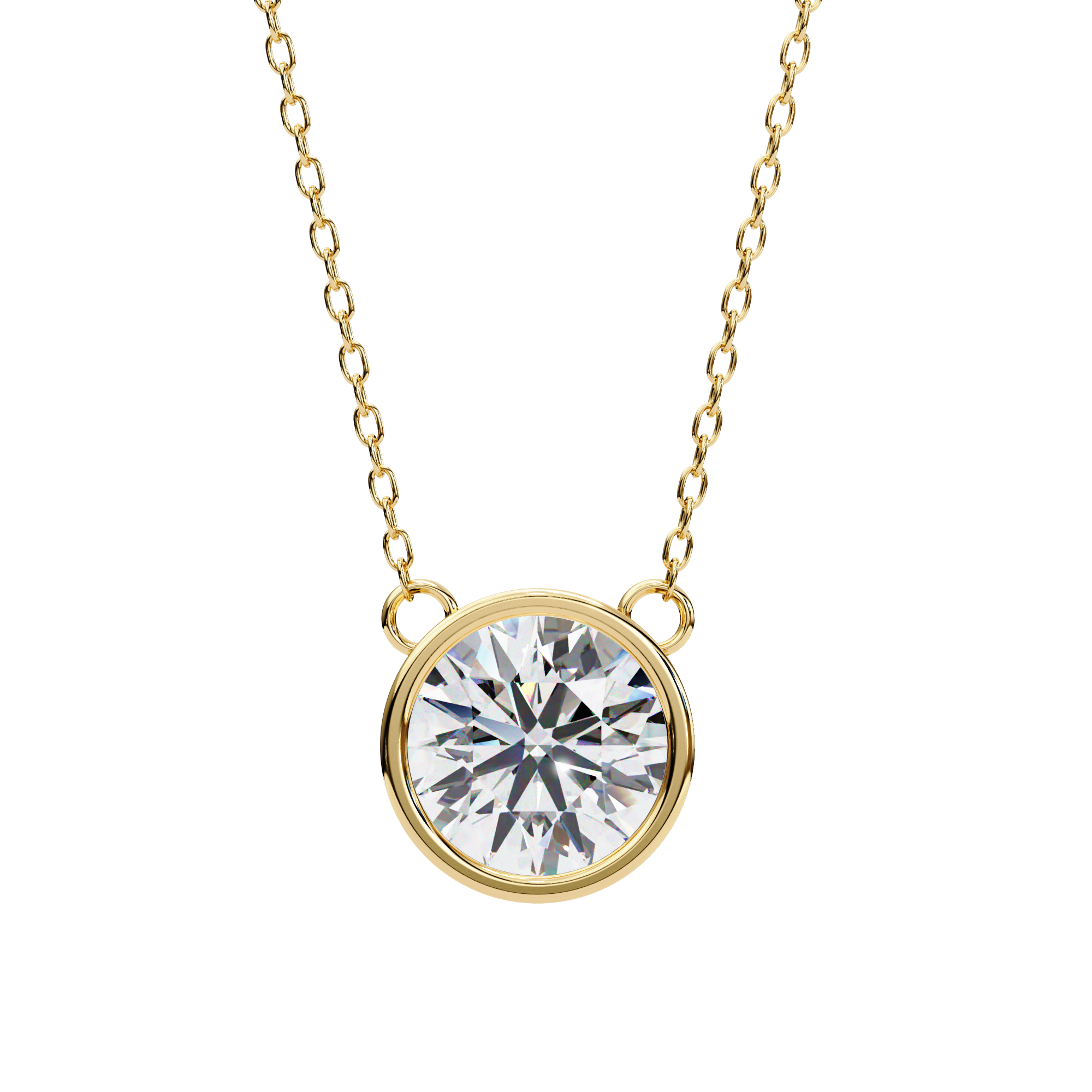Pavé Square Diamond Pendant